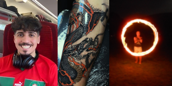 Three images of the team: Elyas, Seb and Jo.